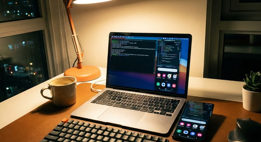 맥북에서 갤럭시 미러링, 유료 앱 대신 무료 scrcpy로 깔끔하게 해결하기 (무선 연결 성공 후기)