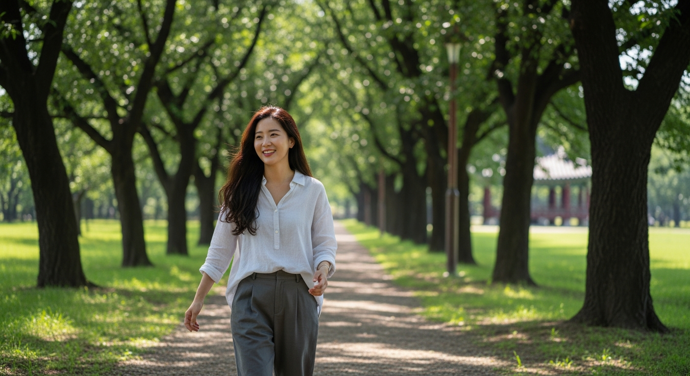 2. 자연 속에서 힐링: 가까운 공원 산책하기