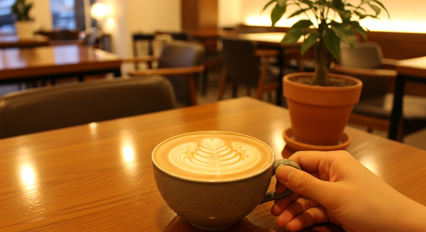 드라이브의 마무리, 아늑한 카페에서 쉬어가기