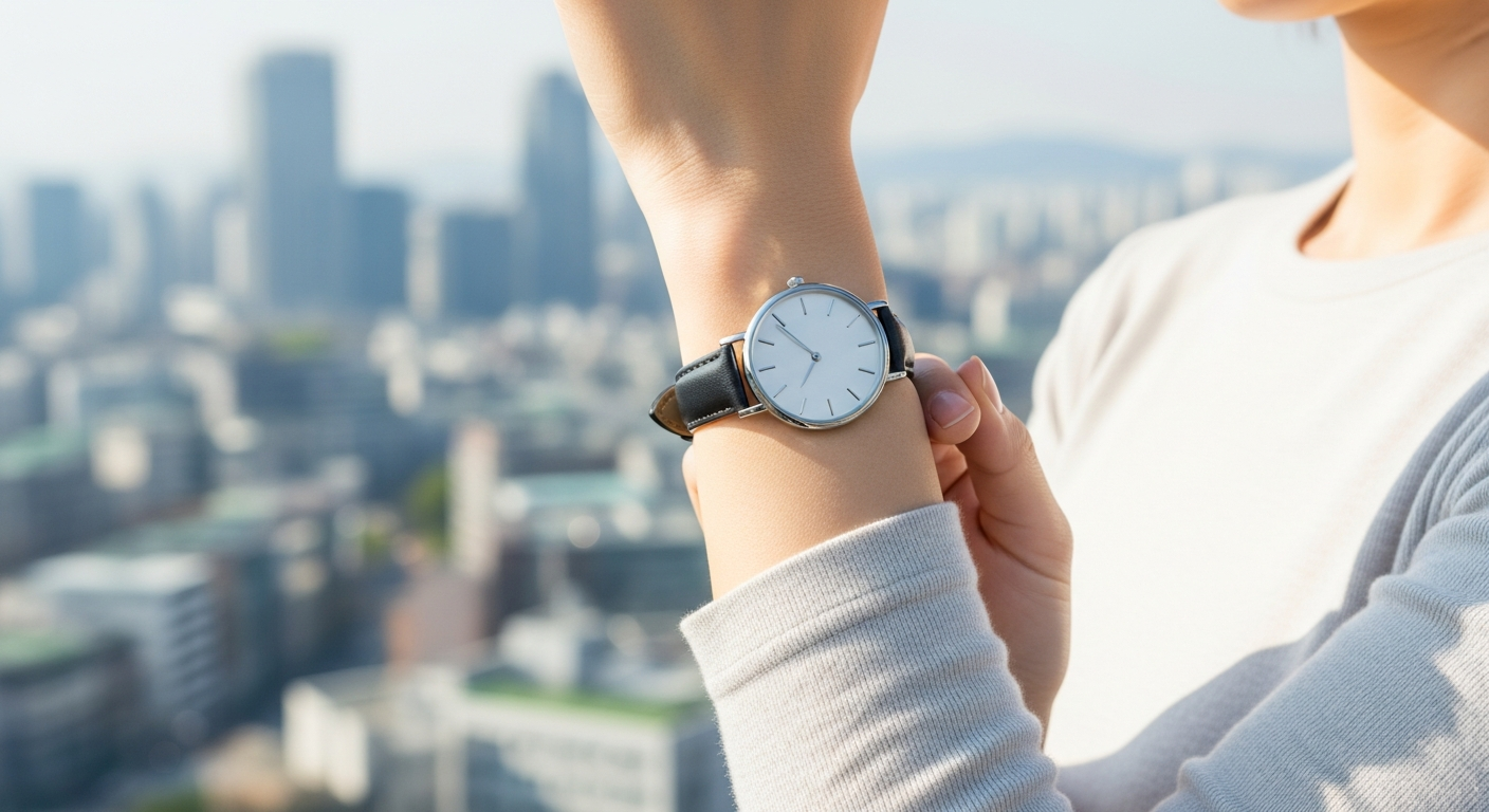 데일리 액세서리 추천! 작고 반짝이는 나만의 특별한 아이템 3가지 3 시간을 넘어선 가치, 시계로 완성하는 스타일