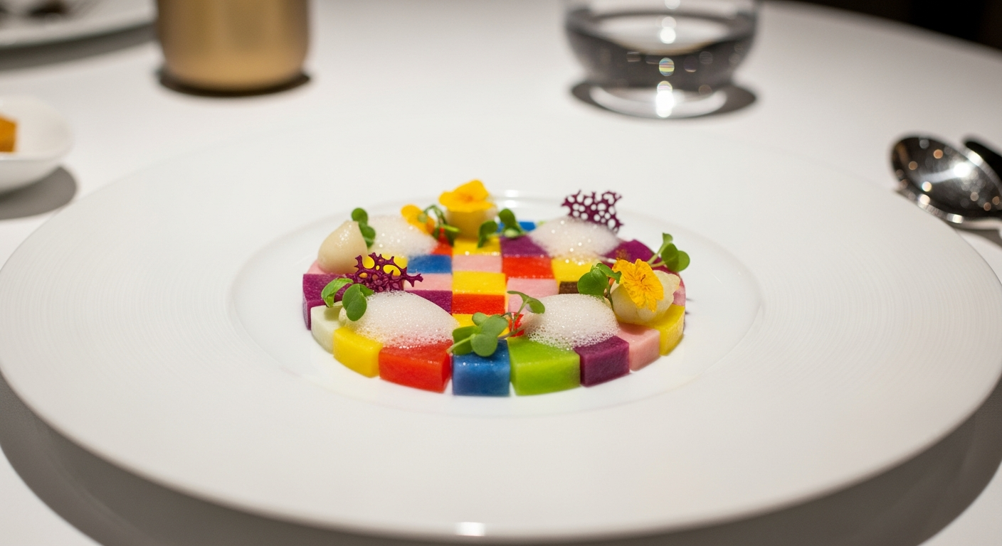 프리미엄 접시, 예술이 되다 - 봄철 미식