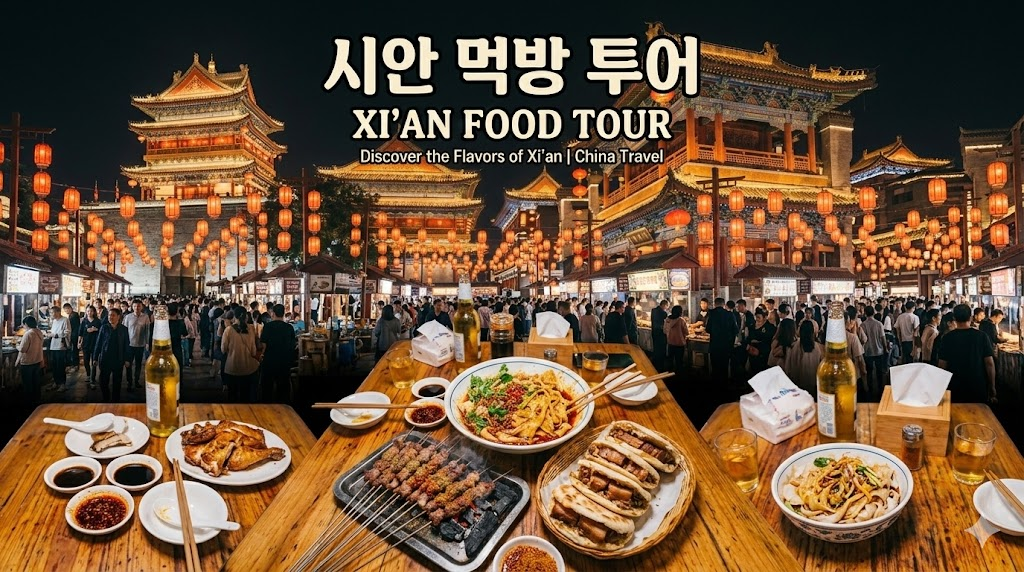 🇨🇳 서안(시안, 西安) 3박 4일 여행 코스: 진시황도 부러워할 ‘오직 먹방’ 식도락 로드맵!