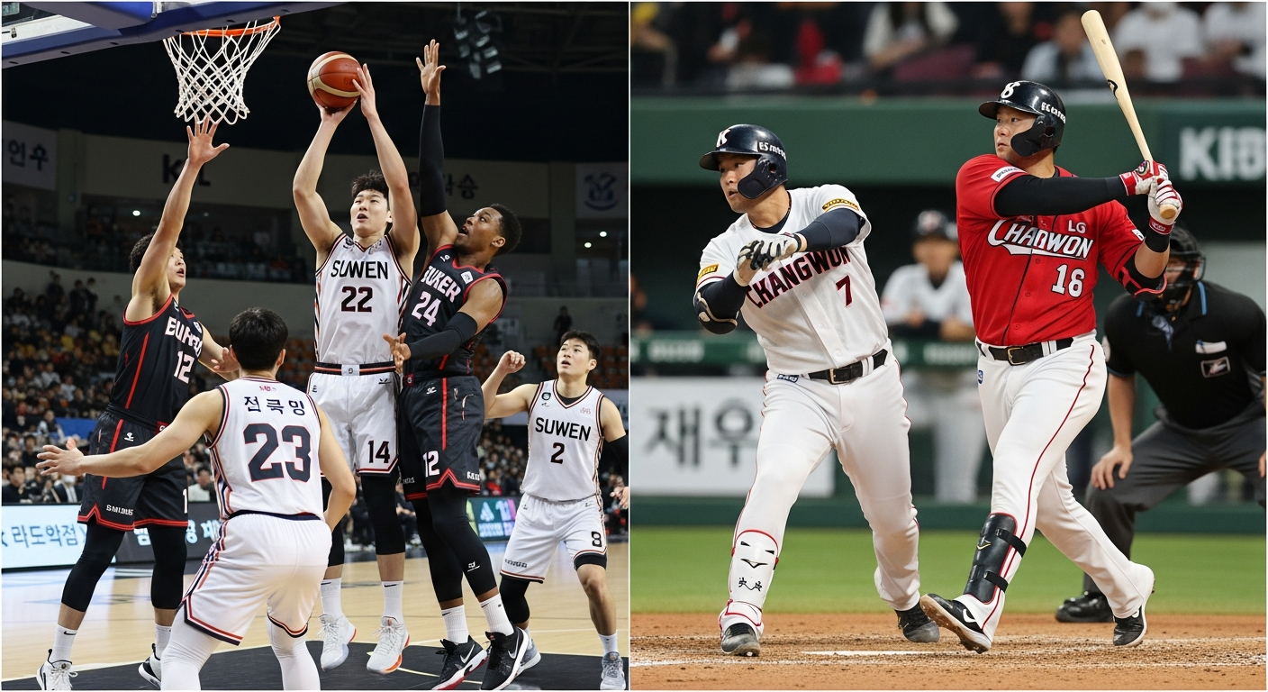 스포츠 팬이라면 놓칠 수 없는 수원 kt와 창원 LG의 라이벌 매치