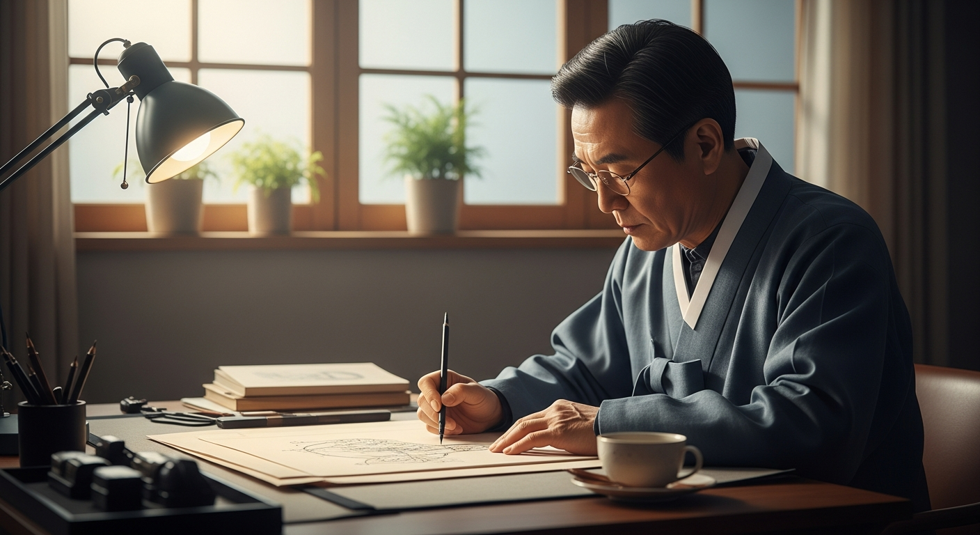 许英万画家,80岁高龄仍在Instagram连载?他“神仙生活”的惊人秘诀! 4 새벽 4시의 루틴, 허영만의 멈추지 않는 열정